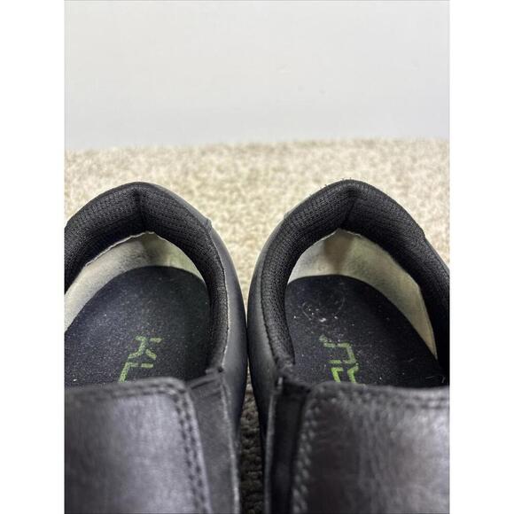 Kuru Shoes Womens 9 Wide Kivi Slip On Comfort Leather Casual Closed Toe Black - Picture 6 of 13